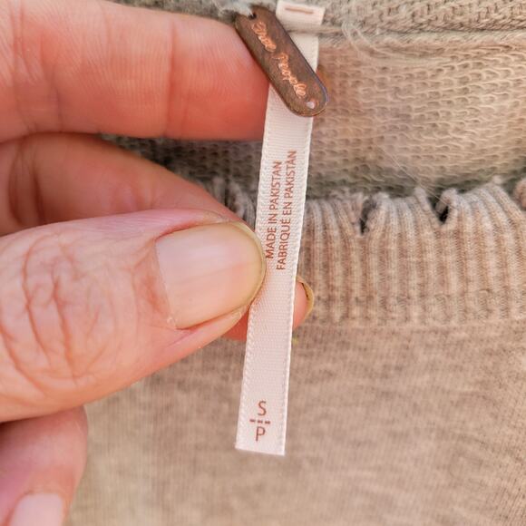 Free People That Tee Short Sleeve Pullover In Gray SZ S/P Oversized - Picture 2 of 9